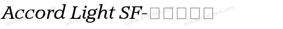 Accord Light SF字体转换